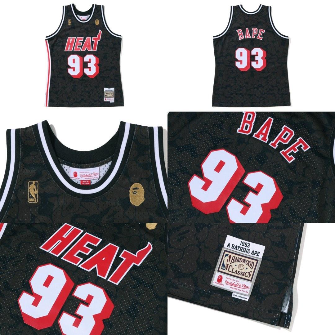 BAPE X MITCHELL & NESS MIAMI HEAT JERSEY TANKTOP