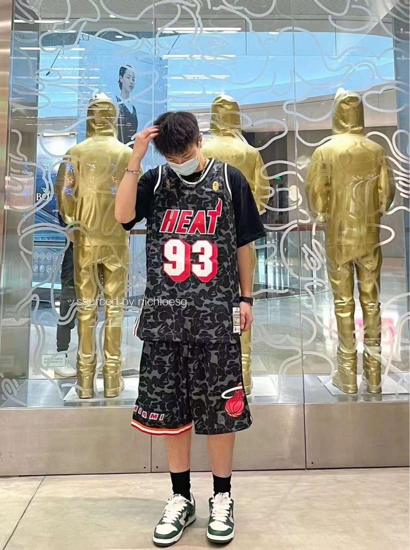 BAPE X MITCHELL & NESS MIAMI HEAT JERSEY TANKTOP