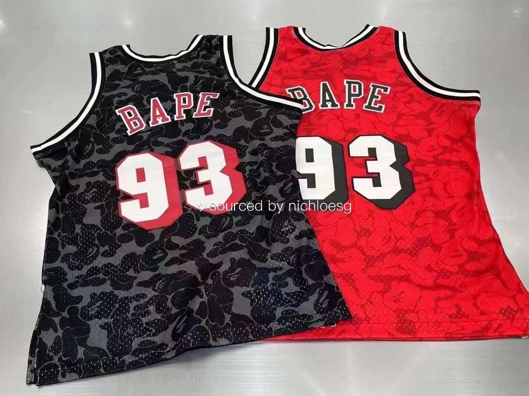 Bape x Mitchell & Ness Miami Heat Jersey Black