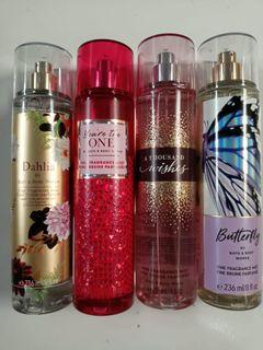 Bath and body works parfum body mist perfume