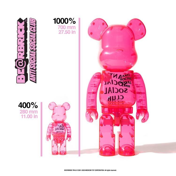 Bearbrick Be@rbrick ASSC Anti Social Social Club 400%, Hobbies  