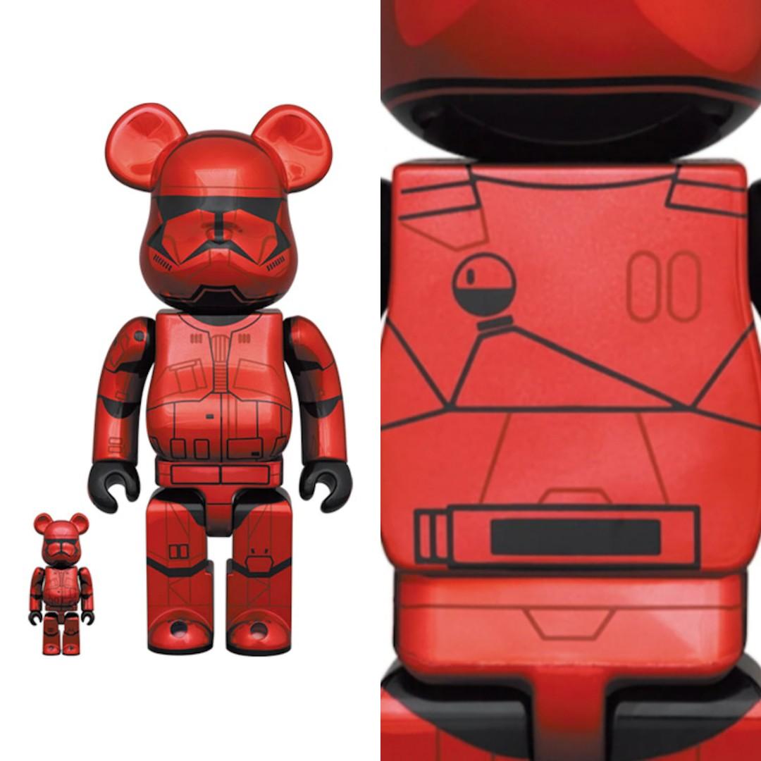 Bearbrick Sith Trooper Chrome 400%+100%, Hobbies & Toys, Toys