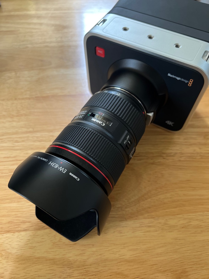 BLACKMAGIC DESIGN PRODUCTION CAMERA 4K (EF Mount) + CANON 24105mm, Photography, Video Cameras