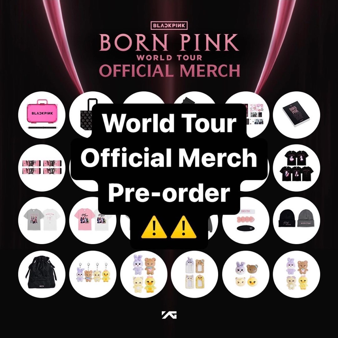 代購]BLACKPINK Born Pink World Tour Official Merch, 興趣及遊戲, 收藏品及紀念品, 韓流-  Carousell