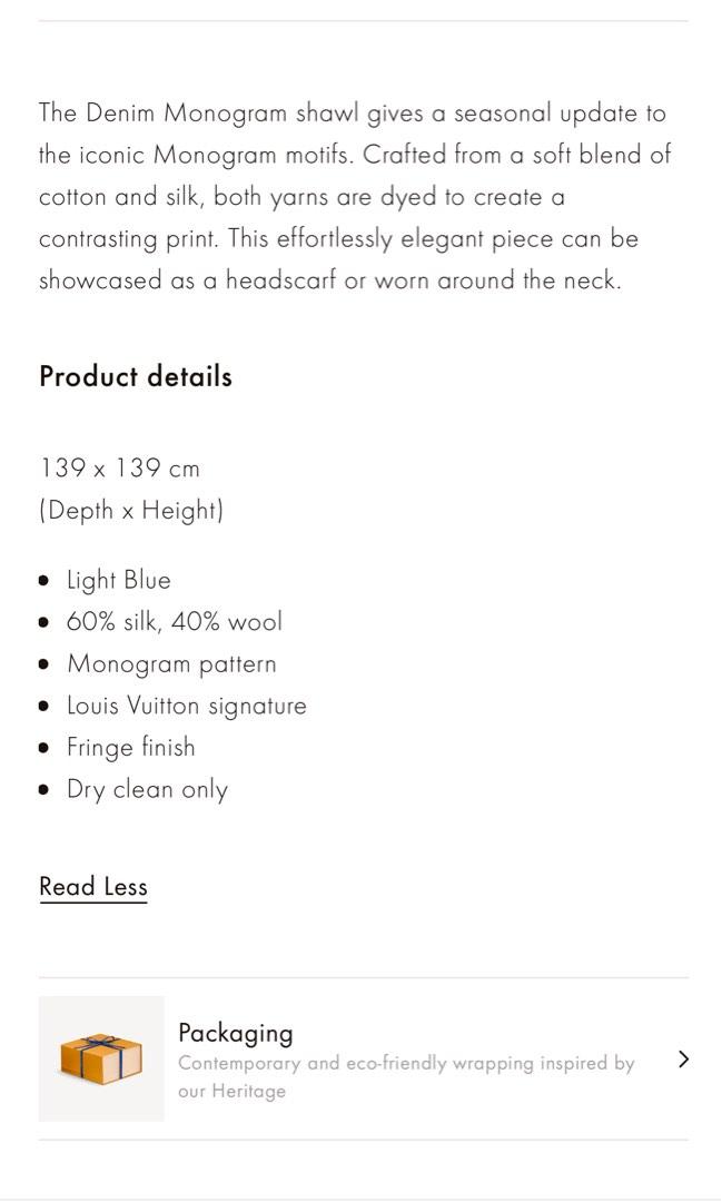 Louis Vuitton Silk and Cotton Blend LV Monogram Two-Piece Set