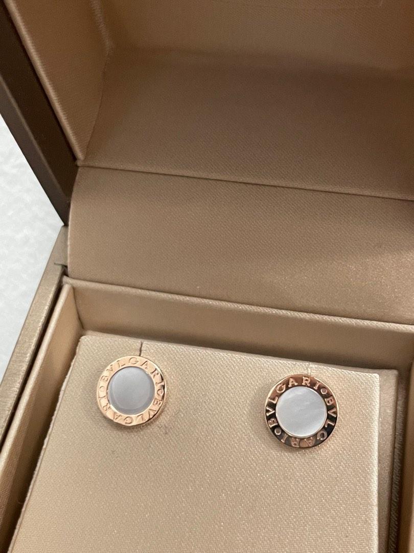 Bvlgari earrings mother outlet of pearl