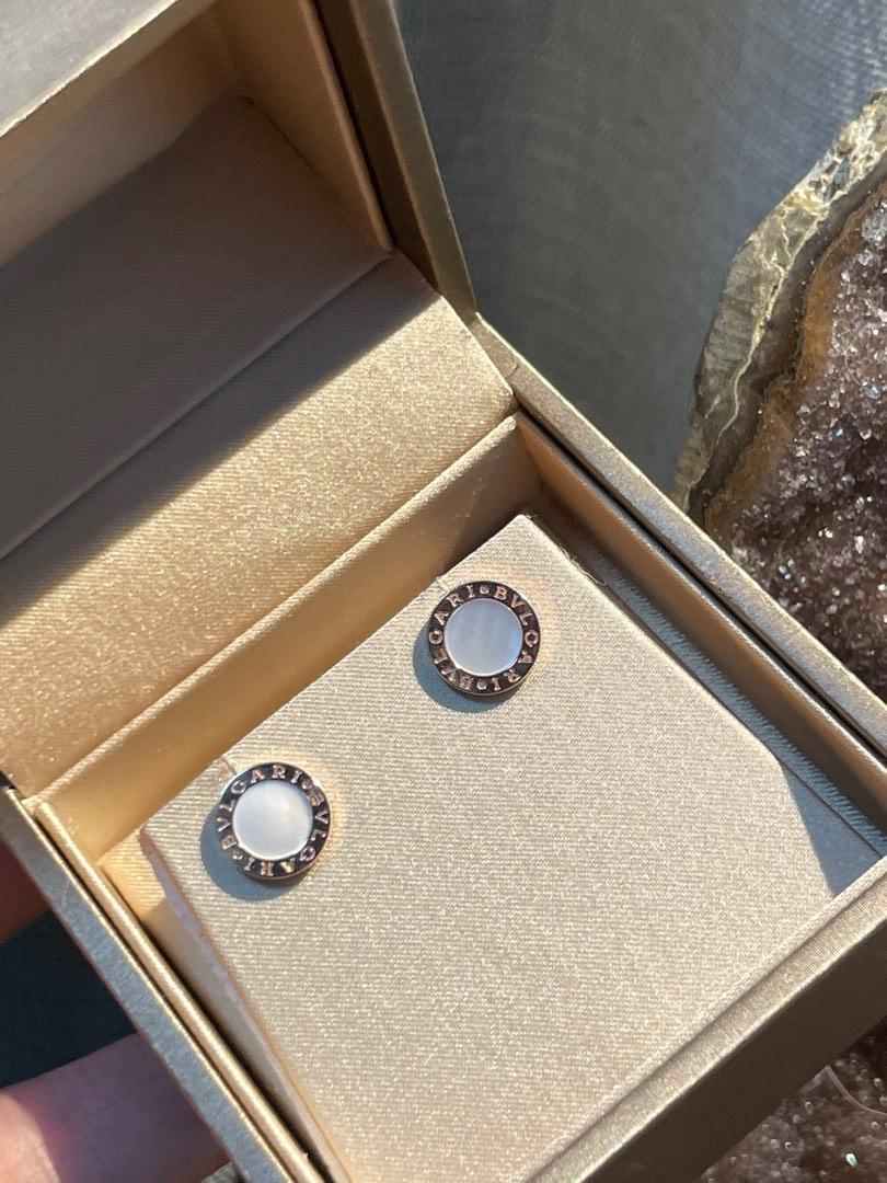 Bvlgari earrings with mother of pearl Women s Fashion Jewelry