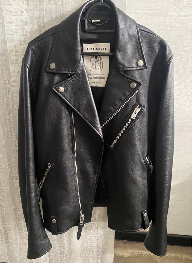 Coach Leather Jacket, Men's Fashion, Coats, Jackets and Outerwear on
