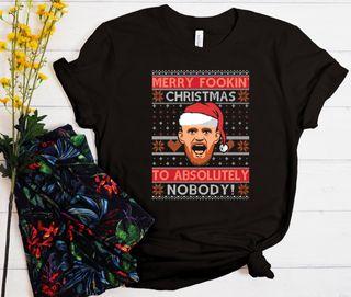 Conor McGregor Merry Fookin Christmas To Absolutely Nobody The Trend graphic T Shirt