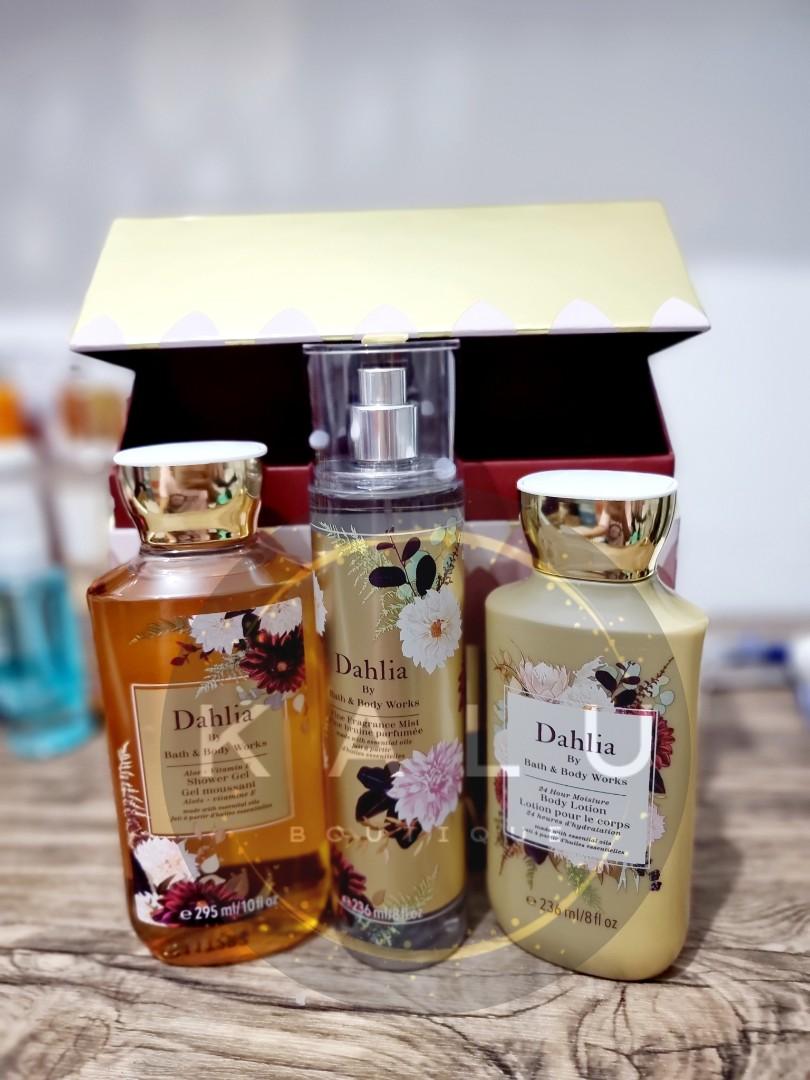 DAHLIA Gift Set by Bath&Body Works, Beauty & Personal Care, Fragrance