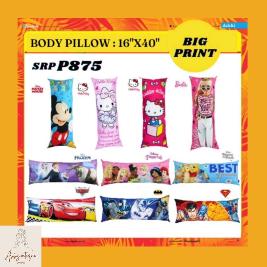 Dakki body pillow sizes online