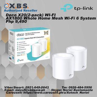 Deco X20(2-pack) WI-FI AX1800 Whole Home Mesh Wi-Fi 6 System