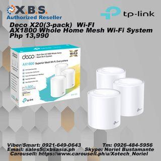 Deco X20(3-pack) New Wi-FI AX1800 Whole Home Mesh Wi-Fi System