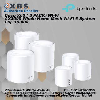 Deco X60 (3 PACK) WI-FI AX3000 Whole Home Mesh Wi-Fi 6 System
