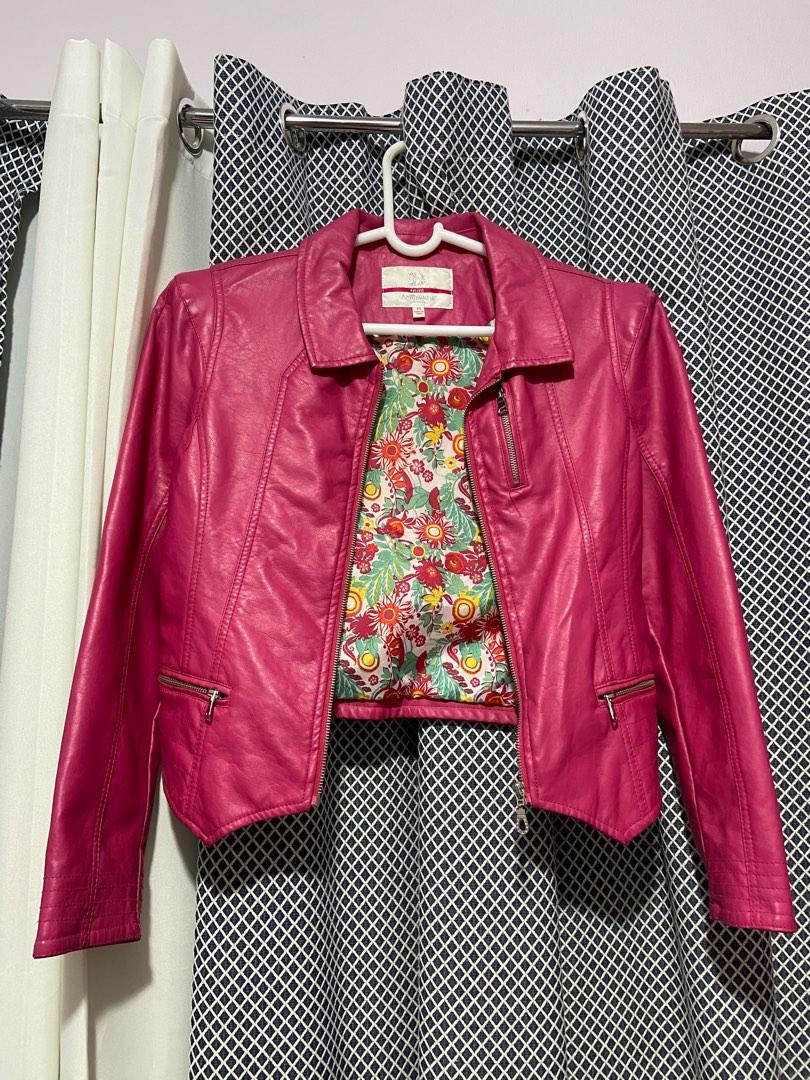 DOLLHOUSE pink leather jacket, Women's 