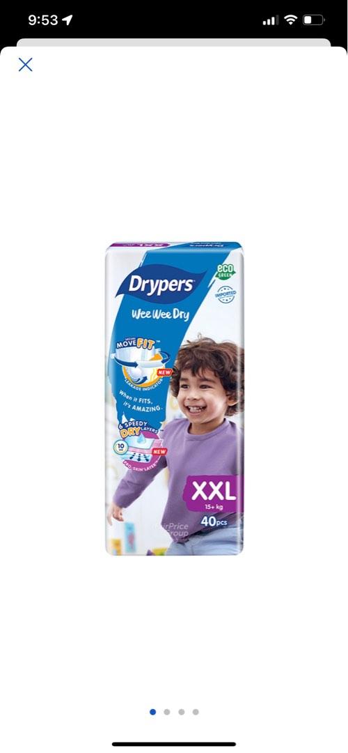 Drypers tape XXL, Babies & Kids, Bathing & Changing, Diapers & Baby