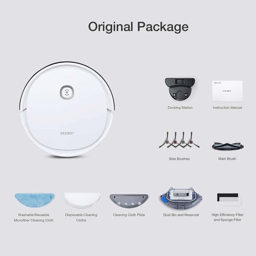 Ecovacs DEEBOT U2 Robot Vacuum Cleaner with Mop, Robotic Vacuum Cleaner