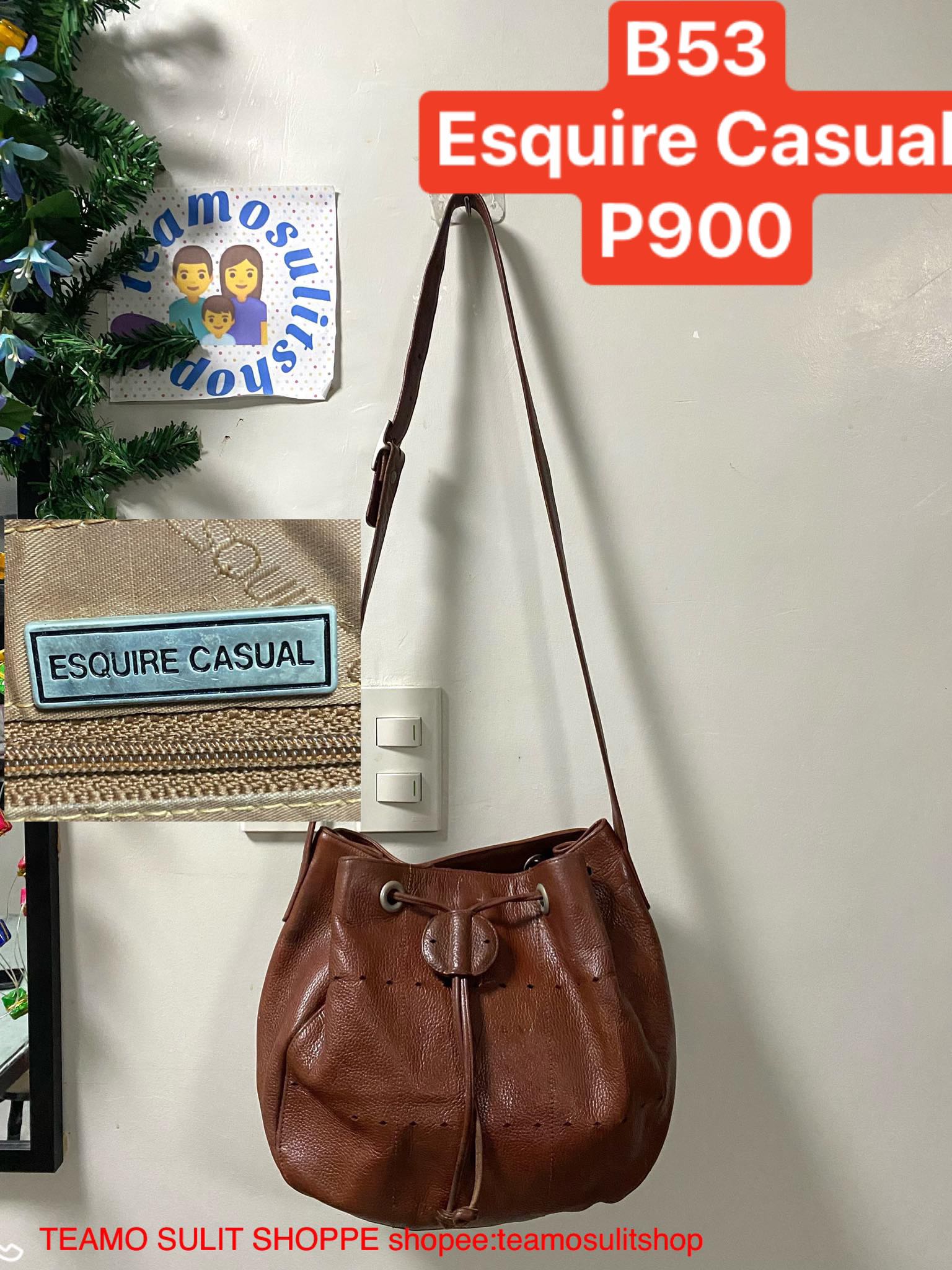 ESQUIRE CASUAL Bucket BAG, Women's Fashion, Bags & Wallets, Crossbody