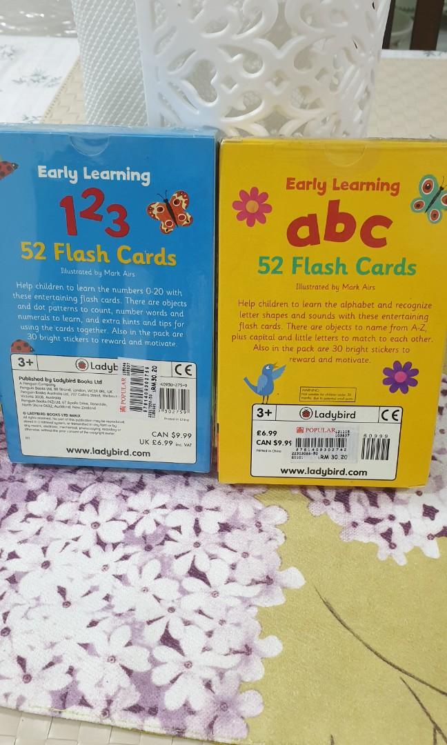 Flashcards Ladybird Early Learning Alphabet & Number and Usborne