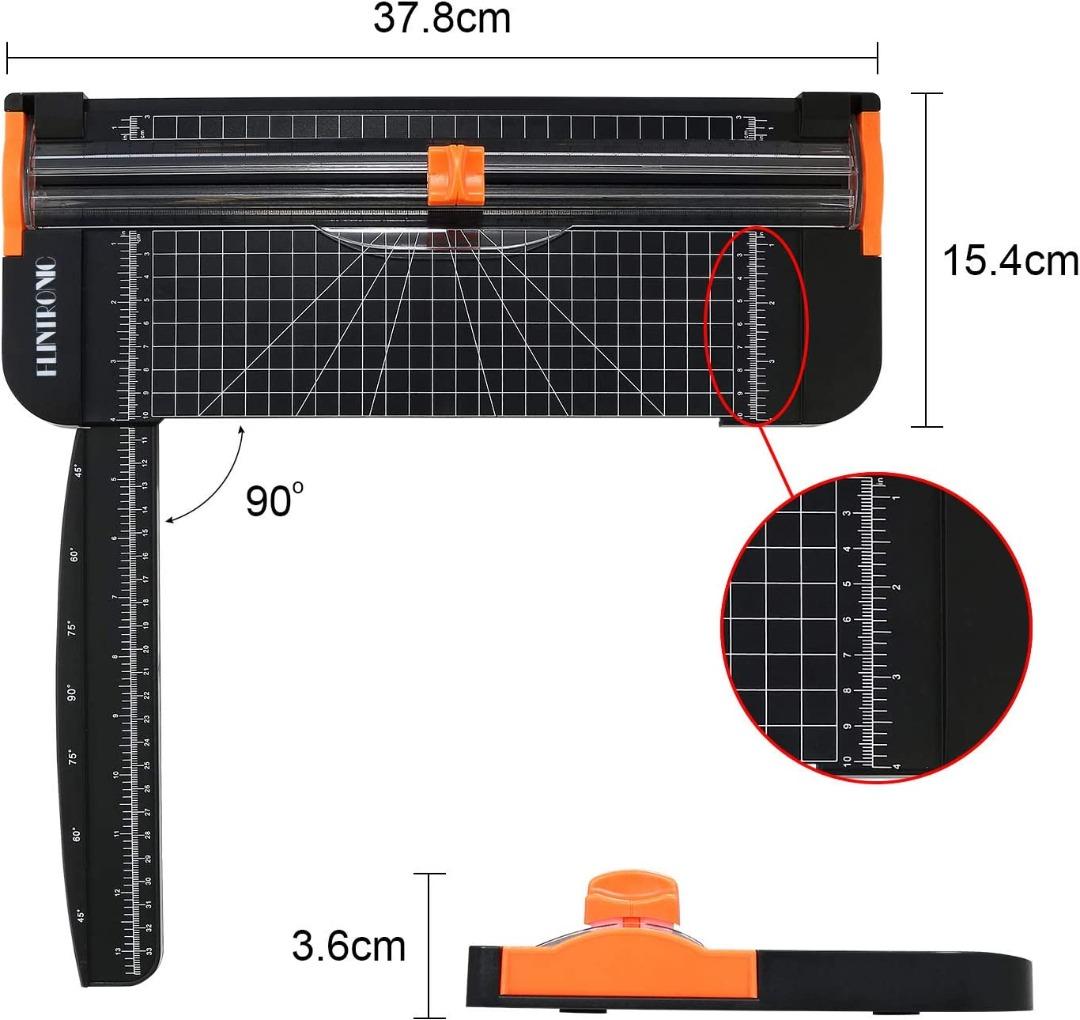Flintronic Paper Cutter, 12 Inch A4 Paper Cutter, Portable Paper Cutter ...