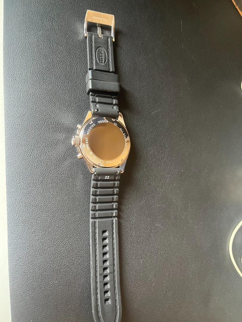 Fossil CH2647 Dexter Chronograph 7763 Black Silicone Strap Men s