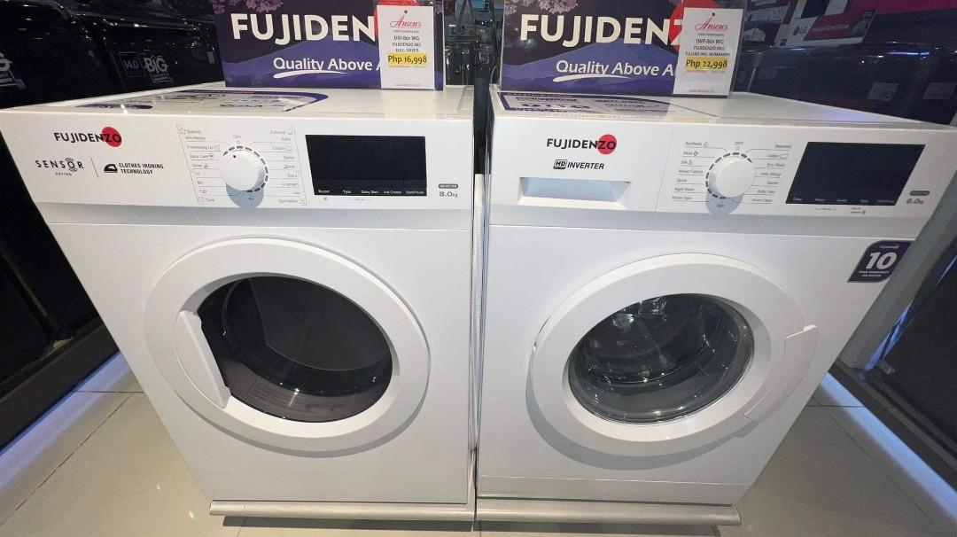 FUJIDENZO FRONTLOAD FULLY AUTOMATIC WASHING MACHINE INVERTER TYPE AND