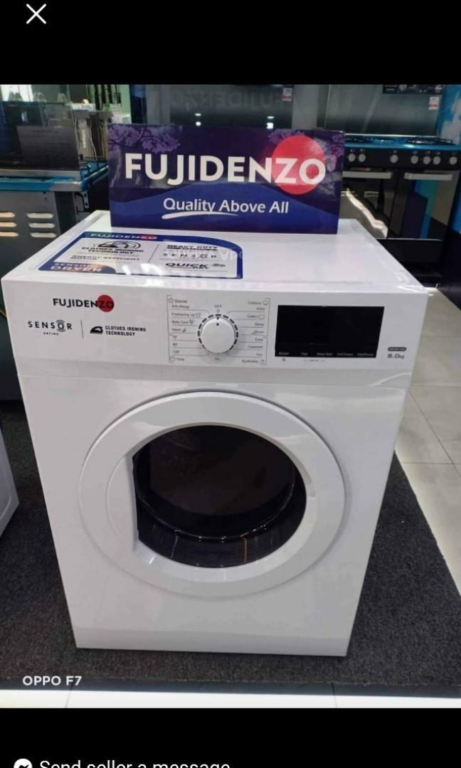 FUJIDENZO FRONTLOAD FULLY AUTOMATIC WASHING MACHINE INVERTER TYPE AND
