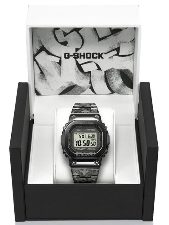 先行預購] 40週年限定型號Casio G-SHOCK 40th Anniversary G-SHOCK x ERIC HAZE FULL METAL  5000 SERIES GMW-B5000EH-1JR Casio手錶送禮生日禮物聖誕禮物, 運動產品, 行山及露營-