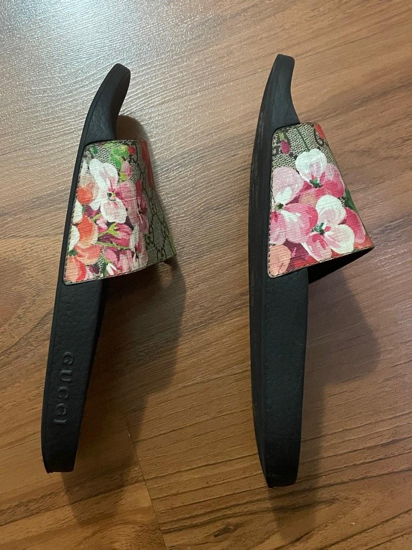 Gucci Bloom Slides US size 8 EU39 Luxury Sneakers Footwear on