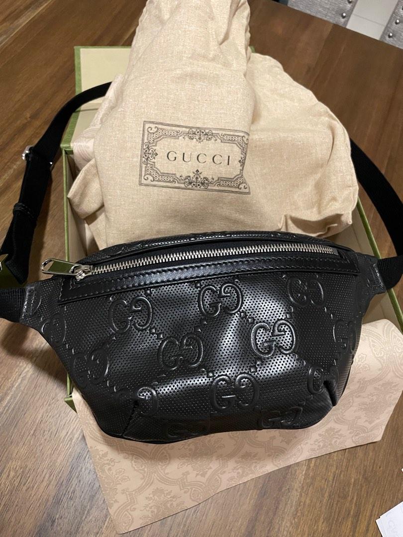 Gg embossed online belt bag