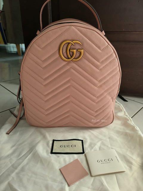 Gucci marmont backpack pink outlet