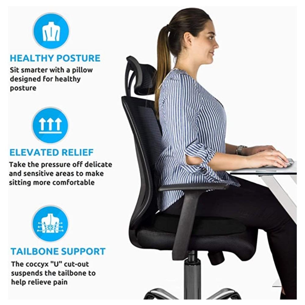 Hemorrhoid Tailbone Seat Chair Cushion Donut Pillow for Coccyx Prostate