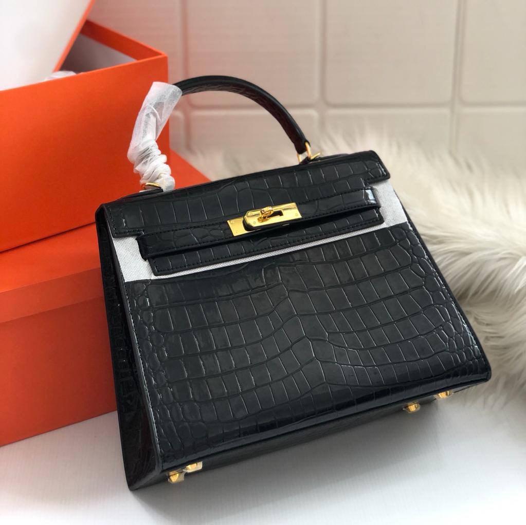 Asli import tas Hermes Kelly Croco SS20*