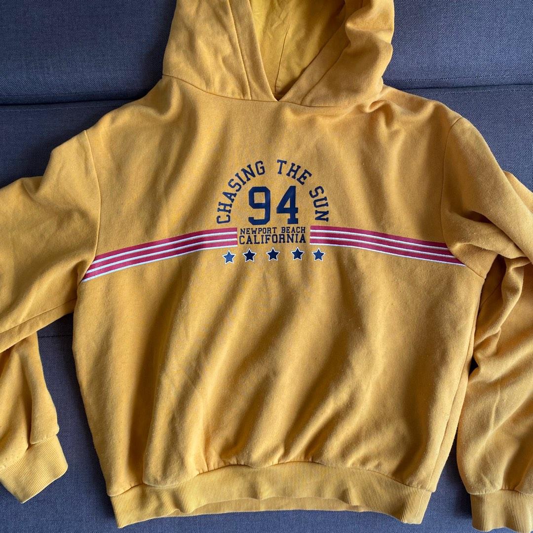 Yellow hoodie women's best sale h&m