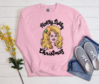 Holly Dolly Christmas The Trend graphic Sweatshirt