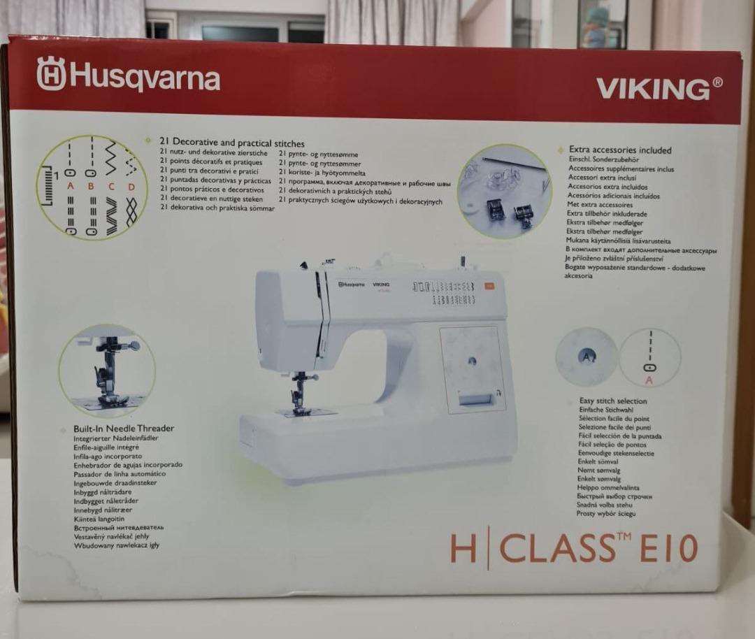Husqvarna Viking H Class E10 Basic Sewing Machine Box Included
