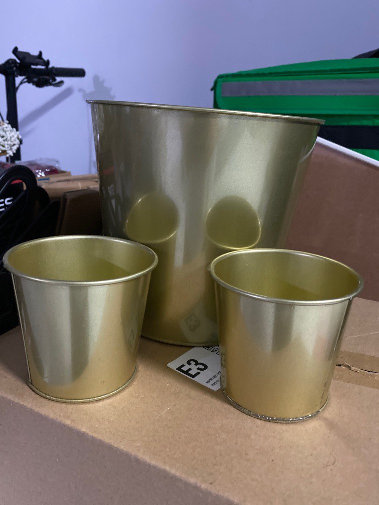 Ikea gold vase, Furniture & Home Living, Home Decor, Vases & Decorative