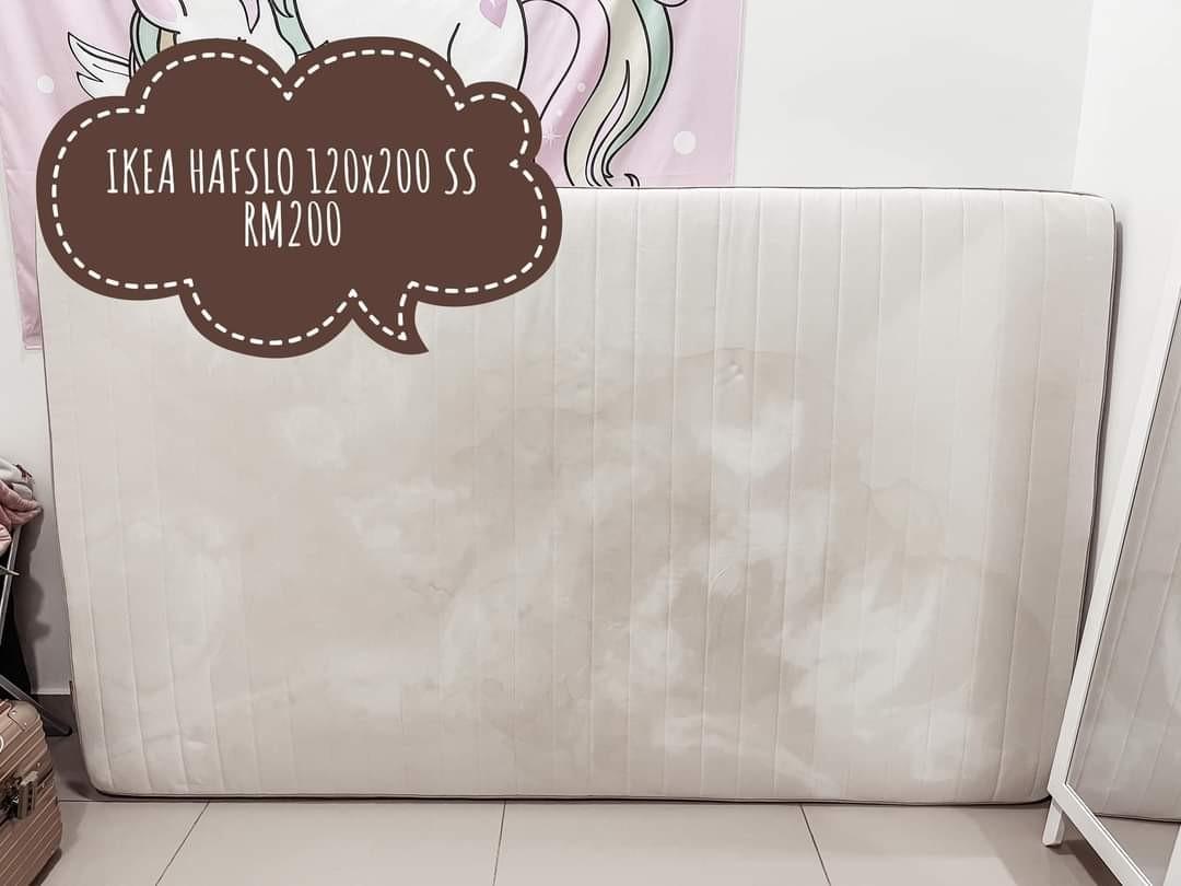 IKEA HAFSLO MATTRESS, Furniture & Home Living, Bedding & Towels on ...