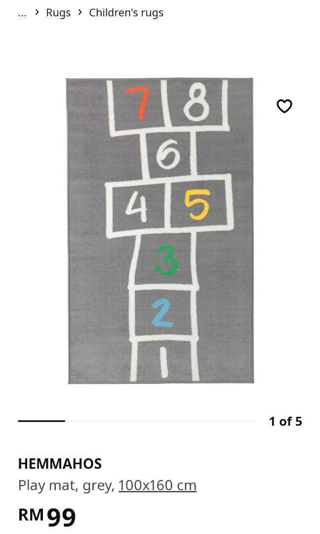 IKEA HEMMAHOS Children Play Mat, Furniture & Home Living, Home Decor