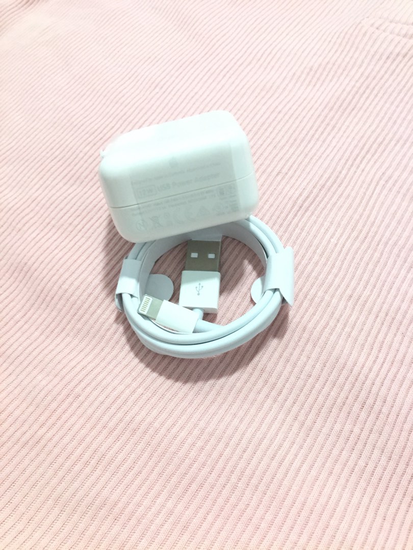iPhone Lightning Cable and 12 Watts Adapter, Mobile Phones & Gadgets