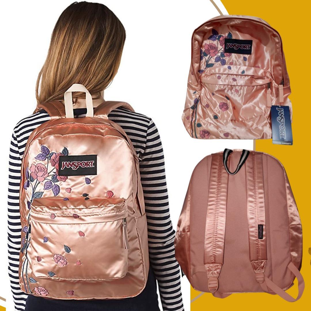 JanSport Super FX Backpack Trendy School Pack With A Unique Textured Surface, Women's Fashion