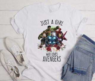 Just A Girl Who Loves Avengers The Trend graphic T Shirt
