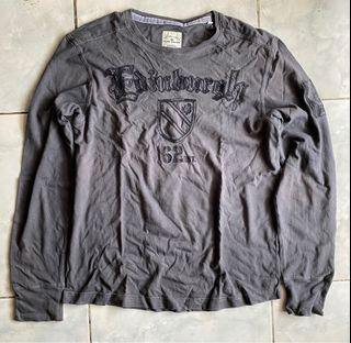 Kaos lengan panjang abu2
