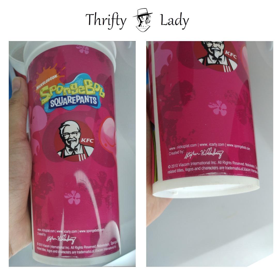 KFC Collectibles SpongeBob, Mr. Krabs, & Patrick Tumblers (Limited
