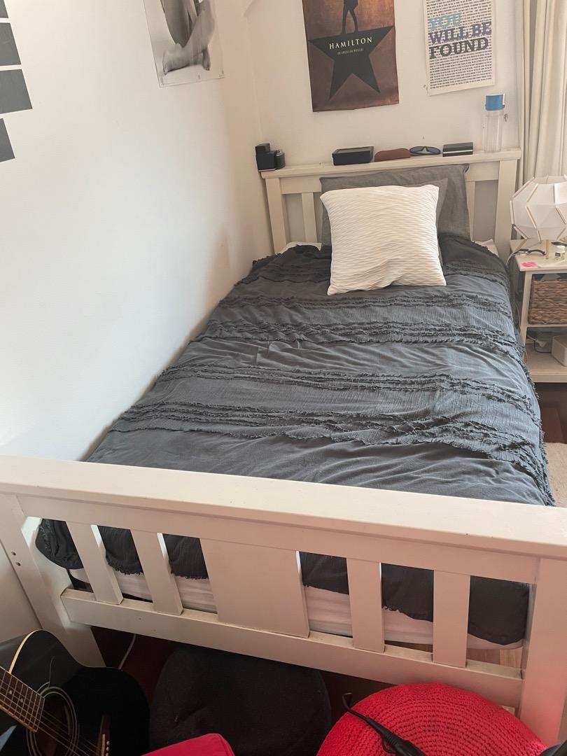 king single bed frame with mattress, Furniture & Home Living, Furniture