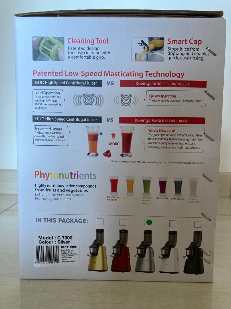 Kuvings juicer, TV & Home Appliances, Kitchen Appliances, Juicers
