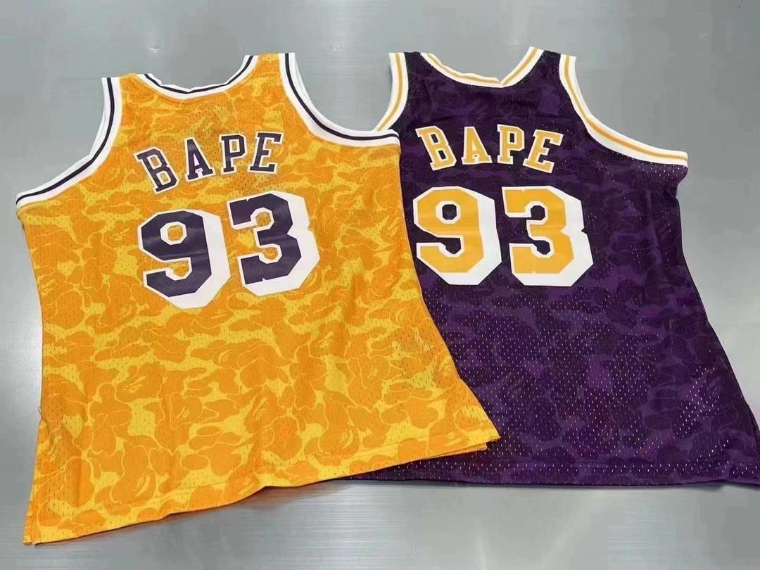 取扱店舗限定アイテム Mitchell \u0026 Ness BAPE Lakers Authentic 44