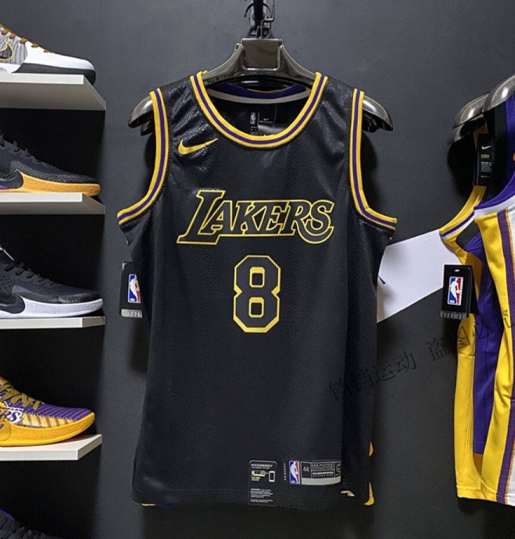 Readystock Lakers Bryant 24 basketball jersey top shorts set black