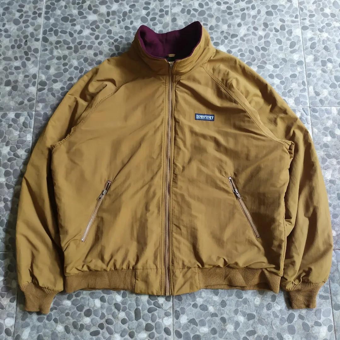 LANDS END USA JACKET VINTAGE DOUBLE LAYER FLEECE Fesyen Pria