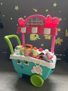 Lightly used Leap Frog Ice Cream Cart (full set)
